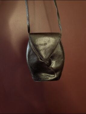 RODO Real Lizard Skin Made In Italy Vintage Origami Shoulder Crossbody Bag
